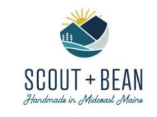 SCOUT + BEAN HANDMADE IN MIDCOAST MAINE logo