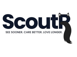 SCOUTR PET SEE SOONER. CARE BETTER. LOVE LONGER. logo