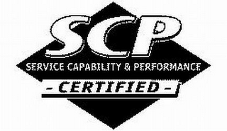 SCP SERVICE CAPABILITY & PERFORMANCE - CERTIFIED - logo