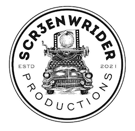 SCR3ENWRIDER ESTD 2021 PRODUCTIONS logo