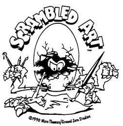 SCRAMBLED ART MARC THOMAS/GROUND ZERO STUDIOS logo