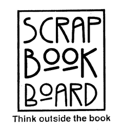 SCRAP BOOK BOARD THINK OUTSIDE THE BOX logo