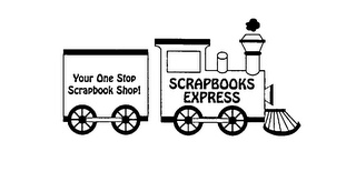 SCRAPBOOKS EXPRESS YOUR ONE STOP SCRAPBOOK SHOP! logo