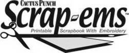 SCRAP~EMS CACTUS PUNCH PRINTABLE SCRAPBOOK WITH EMBROIDERY logo