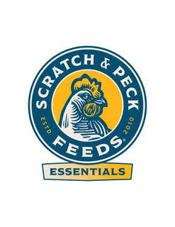 SCRATCH  & PECK FEEDS - ESTD   2010 -ESSENTIALS logo