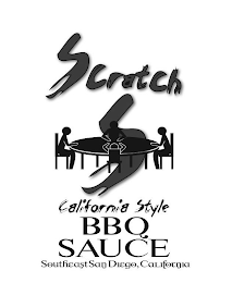SCRATCH S CALIFORNIA STYLE BBQ SAUCE SOUTHEAST SAN DIEGO, CALIFORNIA logo