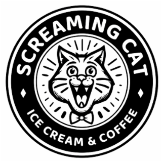 SCREAMING CAT ICE CREAM & COFFEE logo