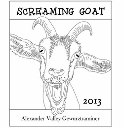 SCREAMING GOAT 2013 ALEXANDER VALLEY GEWURZTRAMINER logo