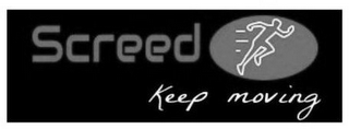 SCREEDO KEEP MOVING logo