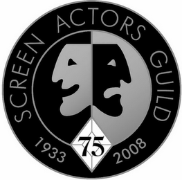 SCREEN ACTORS GUILD 1933 2008 75 logo