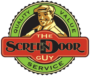 SCREEN DOOR THE GUY QUALITY VALUE SERVICE logo