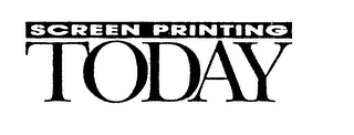 SCREEN PRINTING TODAY logo
