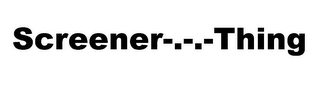SCREENER THING logo