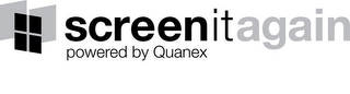 SCREENITAGAIN POWERED BY QUANEX logo