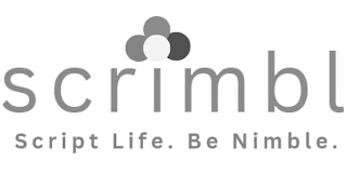SCRIMBL SCRIPT LIFE. BE NIMBLE. logo