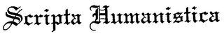 SCRIPTA HUMANISTICA logo