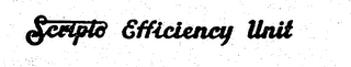 SCRIPTO EFFICIENCY UNIT logo