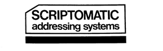 SCRIPTOMATIC ADDRESSING SYSTEMS logo