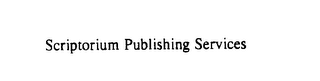 SCRIPTORIUM PUBLISHING SERVICES logo