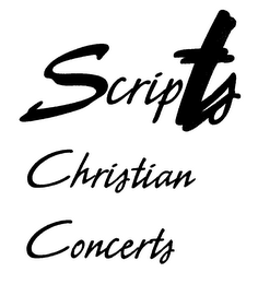 SCRIPTS CHRISTIAN CONCERTS logo