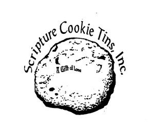 SCRIPTURE COOKIE TINS, INC. A GIFT OF LOVE logo
