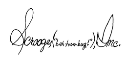 SCROOGE,("BAH-HUM-BUG!"), INC. logo
