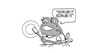 "SCRUB IT SCRUB IT" logo
