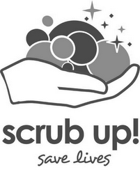 SCRUB UP! SAVE LIVES logo