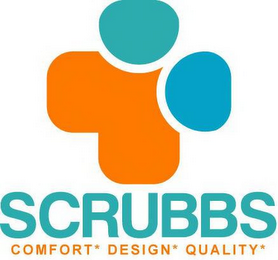 SCRUBBS COMFORT * DESIGN * QUALITY * logo