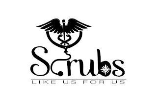 SCRUBS LIKE US FOR US logo