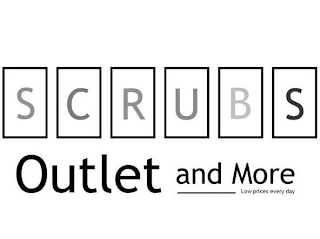 SCRUBS OUTLET AND MORE LOW PRICES EVERY DAY logo