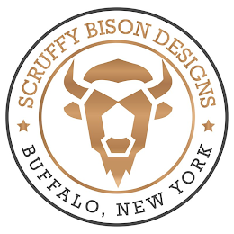 SCRUFFY BISON DESIGNS BUFFALO, NEW YORK logo