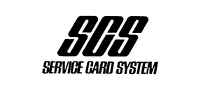SCS SERVICE CARD SYSTEM logo