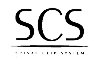 SCS SPINAL CLIP SYSTEM logo