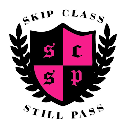 SCSP SKIP CLASS STILL PASS logo