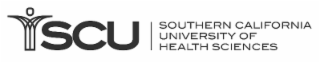 SCU SOUTHERN CALIFORNIA UNIVERSITY OF HEALTH SCIENCES logo