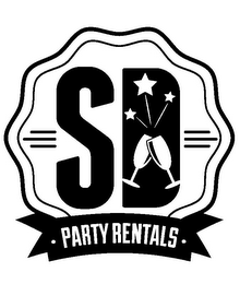 SD ·PARTY RENTALS· logo
