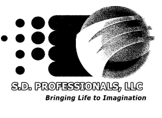 S.D. PROFESSIONALS, LLC BRINGING LIFE TO IMAGINATION logo