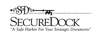 SD SECUREDOCK "A SAFE HARBOR FOR YOUR STRATEGIC DOCUMENTS" logo