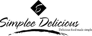 SD SIMPLEE DELICIOUS DELICIOUS FOOD MADE SIMPLE logo