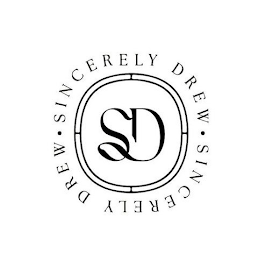SD SINCERELY DREW · SINCERELY DREW · logo