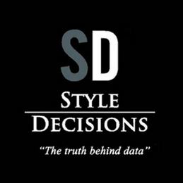 SD STYLE DECISIONS "THE TRUTH BEHIND DATA" logo