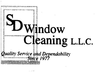 SD WINDOW CLEANING L.L.C. QUALITY SERVICE AND DEPENDABILITY SINCE 1977 logo