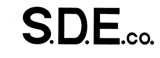 S.D.E. CO. logo