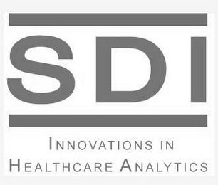 SDI INNOVATIONS IN HEALTHCARE ANALYTICS logo