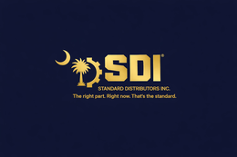 SDI STANDARD DISTRIBUTORS INC. THE RIGHT PART. RIGHT NOW. THAT'S THE STANDARD. logo