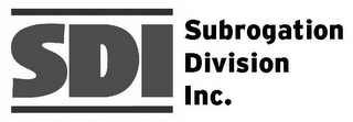 SDI SUBROGATION DIVISION INC. logo