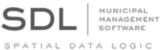 SDL MUNICIPAL MANAGEMENT SOFTWARE SPATIAL DATA LOGIC logo