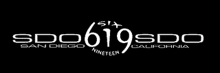 SDO SAN DIEGO SIX NINETEEN 619 SDO CALIFORNIA logo