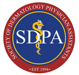 SDPA SOCIETY OF DERMATOLOGY PHYSICIAN ASSISTANTS · EST 1994 · logo